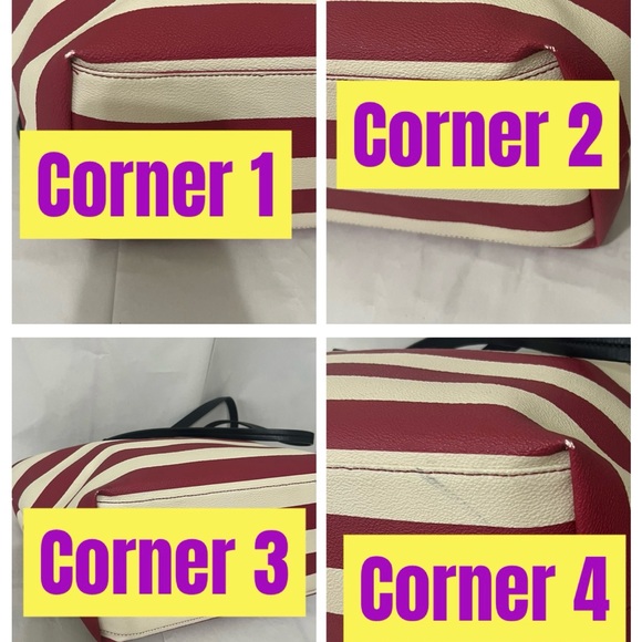Kate Spade Red and White Striped Tote Bag - Picture 8 of 12